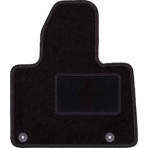 Tapis conducteur noir pour Citroën C5 III X7 liftback, berline, break, tourer (2008-2017) – Doublure en polypropylène – Couture durable