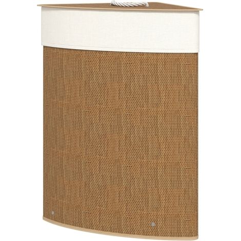 Bambus Wäschekorb mit Deckel 55 L Eck Wäschesammler mit herausnehmbarer Wäschesack, Wäschebox Laundry Baskets für Badezimmer Waschküche Schlafzimmer Braun
On-Site