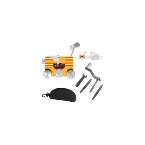 Kit afilador de motosierras, afilador de motosierras manual, herramienta portátil de afilado rápido, plantilla para afilar cadenas de motosierras, leñadores y jardineros - Crezuo