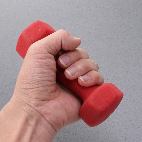 176756 Mancuerna de NEOPRENO 2KG Ejercicios de jogging en el gimnasio o en casa