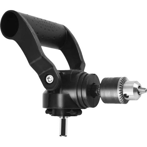 90-Grad-Bohradapter, ergonomisch, multifunktional, leicht, stilvoll, rechtwinkliges schwarzes Bohrfutter, kompatibel mit allen elektrischen Metallbohrmaschinen. (1/5)