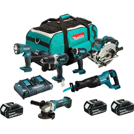 Makita DLX6072PT 18v 6 Piece Combo Kit LXT with X 5.0ah Batteries (1/5)