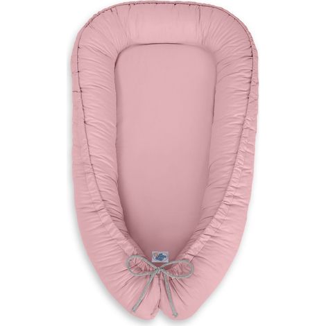 Babykokon, doppelseitig, Laufstall, Wickeltuch, Premium MY SWEET BABY - schmutziges Rosa (1/3)