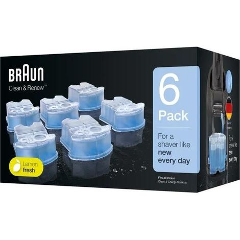 Braun ShaverCare Ricarica 3-in-1 Pacco da 6 (1/2)