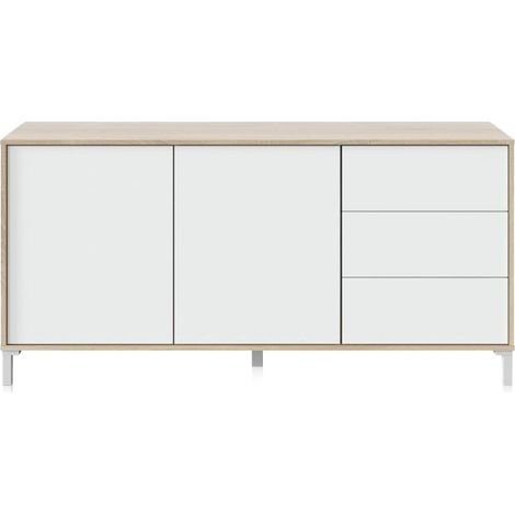 Aparador Lea Blanco Artik (Blanco Mate) - Roble Canadian (ancho) x 74cm (alto) (1/5)