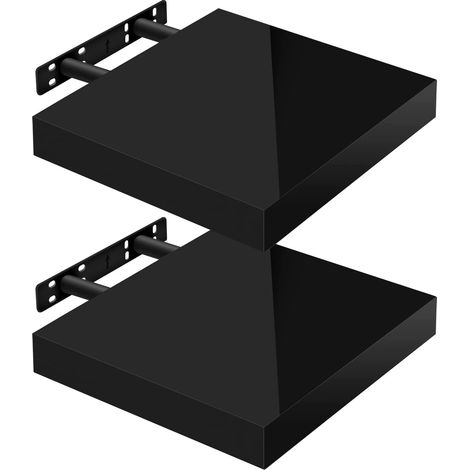 Woltu – Étagère murale flottante en MDF E1 25x22,9x3,8cm – Capacité 15kg – Fixation murale discrète – RG9488SZ2 (1/4)