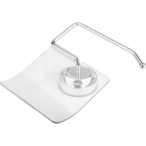 Porte-rouleau de papier toilette étanche à ventouse, pour salle de bain à domicile ou à l'hôtel. (1/5)