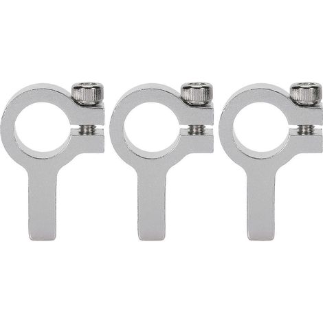 3-teiliges Rohrschellen-Naben-Aluminiumwellen-Klemmset mit M4-Gewinde, Montagehalterung, Roboterzubehör 3403-002