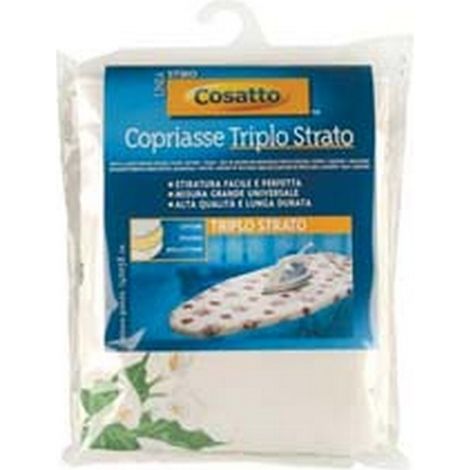 2PZ TELO ASSE DA STIRO TRIPLO STRATO  - cm.140x58