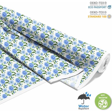 TESSUTI DECORATIVI PER ESTERNI OXFORD - Motivo Blue Dahlia 2 (1/5)