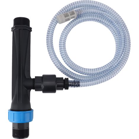 Injecteur d'engrais pour irrigation goutte à goutte, mélangeur d'engrais en plastique avec clapet anti-retour et tube d'eau pour l'arrosage des jardins et des exploitations agricoles, 5 cm (2 pouces). (1/5)
