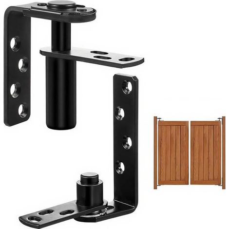 Bisagras de acero inoxidable de doble hoja con cierre automático para puertas de coche, aptas para cafeterías, bares y puertas de granero, con una capacidad de carga de hasta 20 kg. (1/3)