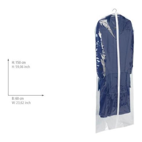 Kleidersack Kunststoff 150x60cm transparent (1/2)