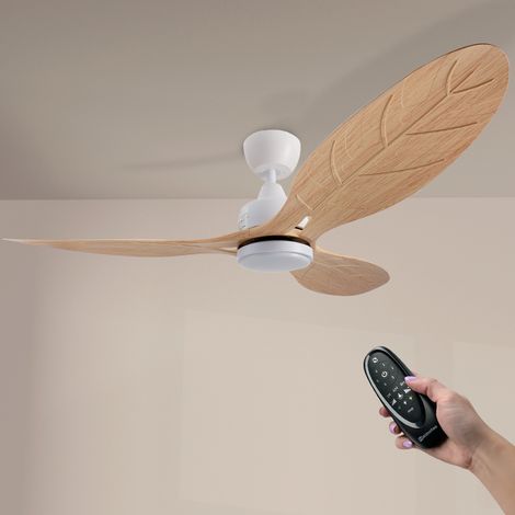 IluminaShop - Ventilador de Techo LED 58W Ø132 cm White Aras Motor DC 48W Silencioso CCT Modo Verano / Invierno con Mando a Distancia 3000+4000+6000 (1/5)