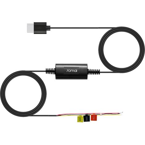Kit de câblage 70mai UP03 pour caméras embarquées 4K Omni/X800, M310, A800SE, A410 et A510, câble USB-C de 3 m (10 pieds), 12-30 V vers 5 V/2,4 A (1/5)