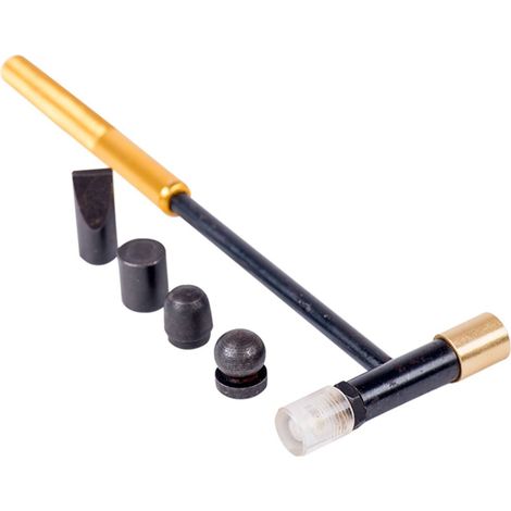 Multirex – Mini marteau à têtes interchangeables 6 têtes – Pour mise en forme de tôles et clouage – Têtes en laiton, nylon, acier – Outil professionnel (1/4)