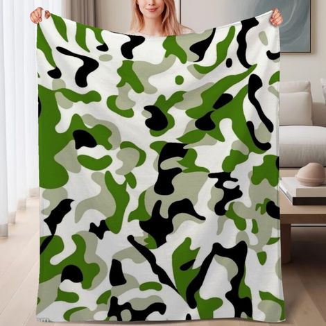 Couverture de lit en polaire, jeté doux et chaud de printemps, légère et luxueuse en microfibre de polyester, décoration intérieure cosy et élégante, cadeau idéal pour lui elle,6080 pouces (1/4)