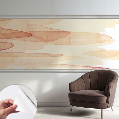 Papier peint adhésif décoratif pour salon chambre et cuisine Facile à poser avec colle Touches pastel 250x104 cm (1/5)