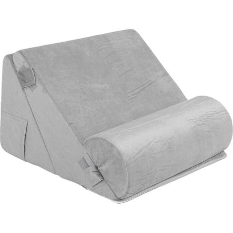 Ensemble d'oreillers triangulaires doux et respirants pour un repos optimal et un sommeil réparateur (gris) (1/5)