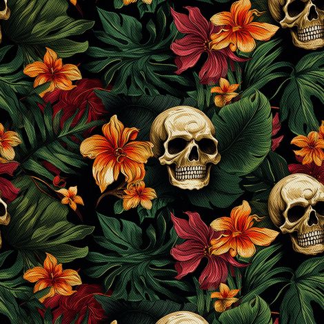 Tela Oxford decorativa para exteriores - Motivo de calavera I DX4113 (1/5)