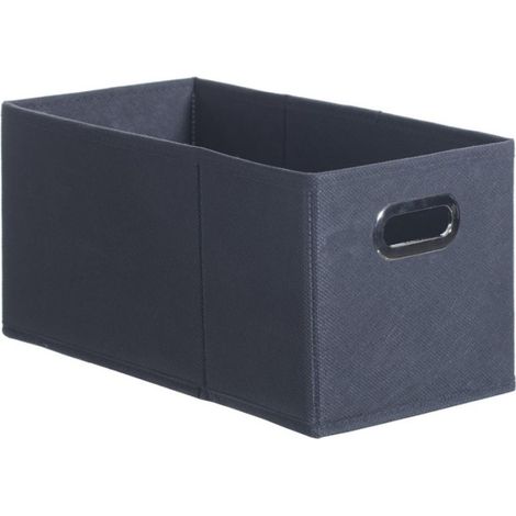 Boîte de Rangement Pliable "Nell" 15x31cm Gris Anthracite