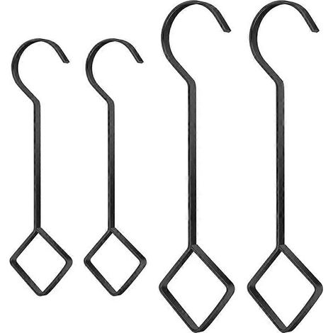 Grands crochets en S robustes pour plantes, rallonge en acier, outil de suspension idéal pour la décoration intérieure, les vitrines, les vêtements et les plantes. (1/5)