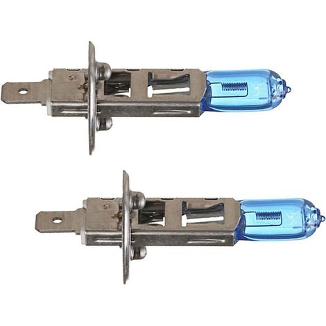 2 x voiture lumineuse H1 100W 6000k Xenon halogène lampe frontale ampoule de remplacement blanc
