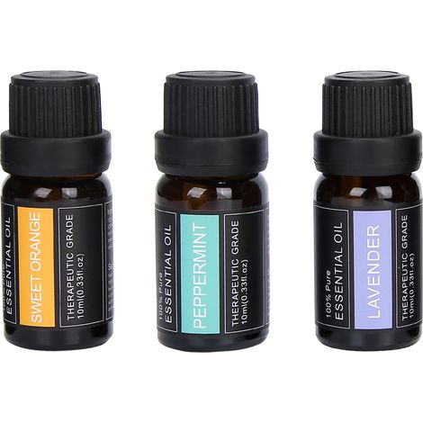 Lot de 3 huiles essentielles de lavande 10ml pour massage corporel, arôme naturel et thérapie aromatique (1/5)