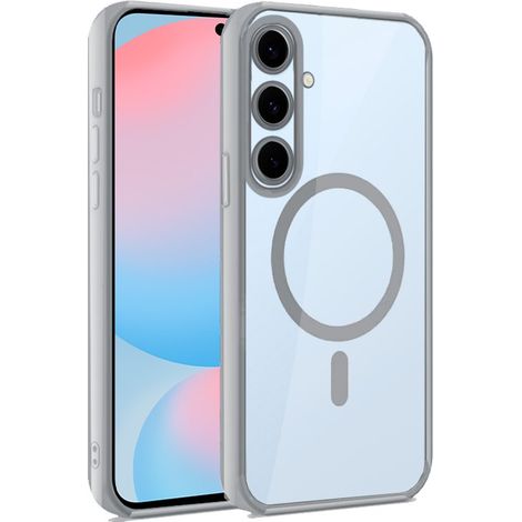 Carcasa COOL para Samsung S721 Galaxy S24 FE Magnética Borde Plata