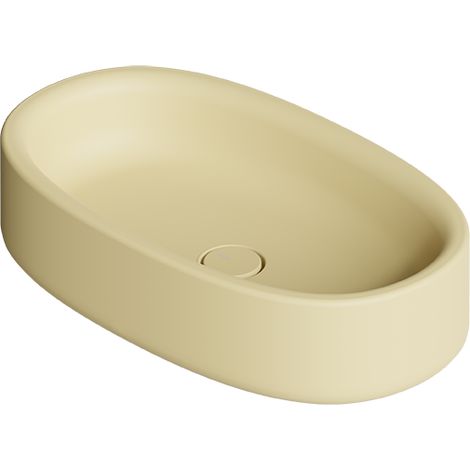 IDILLA vasque 60x35. Gingembre mat. Bonde. Siphon Noir mat