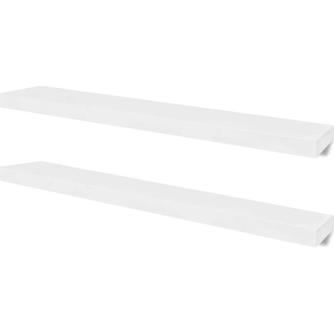 Maison Exclusive - Mensole a Parete 4 pz Bianche 100 cm (1/5)