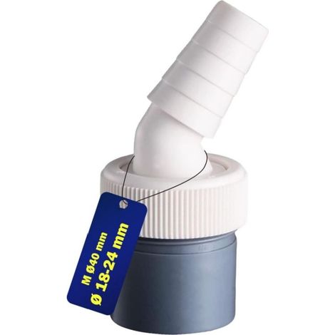 Adaptateur Evacuation Machine a Laver avec Sortie pour Tuyau Ø40 mm et Entrée Ø18-23 mm - Adaptateur Lave Vaisselle Vidange (1/5)