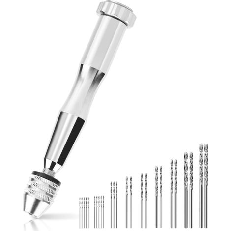 Étau à Broche de précision 0.3-3.6mm Gamme de préhension avec Jeu de forets 25HHS, Ensemble de forets hélicoïdaux à tête pivotante pour perceuse à Main (1/5)