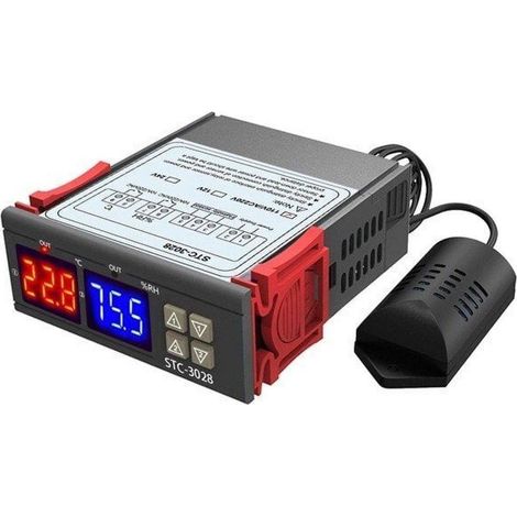 Termostato Hikvision STC 3028 regolazione umidità potenza 230VAC