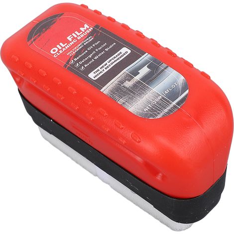 Lot de 2 flacons de 120 ml de nettoyant pour film huileux : améliore la clarté, empêche la formation de buée et de pluie, planche de nettoyage pour pare-brise, vitres latérales et rétroviseurs. (1/5)