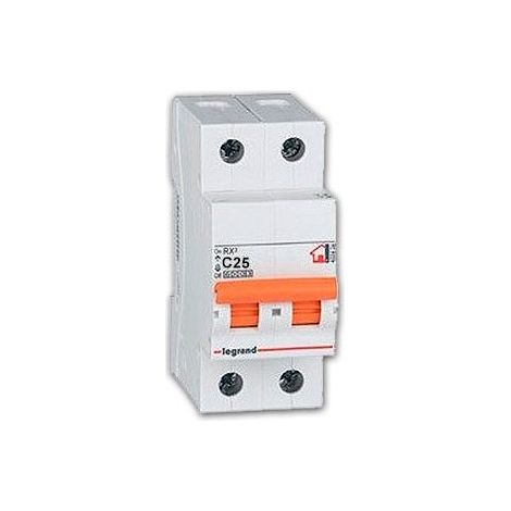 Interruptor magnetotérmico vivienda Legrand 419928 RX3 1P+N 6KA 25A