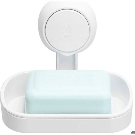 Online Store - Shower soap dish, no drilling required, 360° rotation, 5 kg load capacity, waterproof bracket for tiled shower walls (1/5)