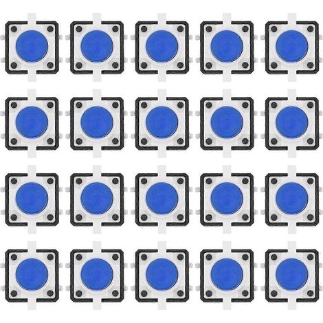 Interrupteur à bouton-poussoir tactile avec voyant LED, fonction momentanée (1/5)