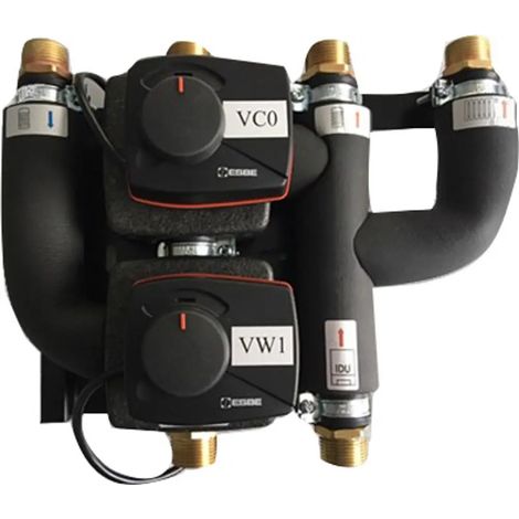 Bosch Accessoires pour pompe à chaleur air/eau VC0-VW1 Groupe de raccordement avec 2 vannes d'inversion, 7738333058