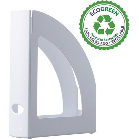 File 2000 ecogreen Box 80mm Rücken ollao Rücken 250x80x320mm recycelt white pastell