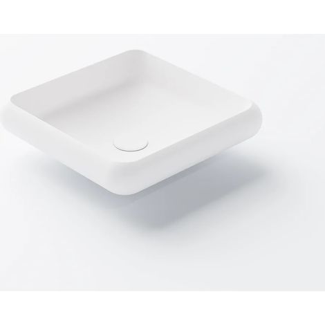 Steinberg Série 440 lavabo à poser, carré arrondi, sans
