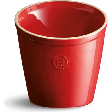 Pot à ustensiles en céramique émaillée rouge Grand Cru Emile Henry (1/3)