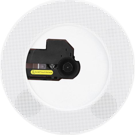 Lecteur CD Q100 mural avec haut-parleur Bluetooth, télécommande audio, entrée auxiliaire, USB et prise FMUK. (1/5)