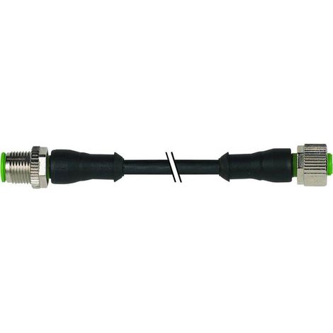 [NEUWERTIG] B-Ware Murr Elektronik Steckverbinder Stecker Buchse M12 Sensorleitung Schwarz PUR 4 m (1/2)