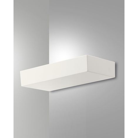 Emma Lampada da Parete LED 27W 3000K 2250lm Alluminio Bianco 28x16,5x5cm - Applique di Design Moderno per Illuminazione Interna Dimmerabile