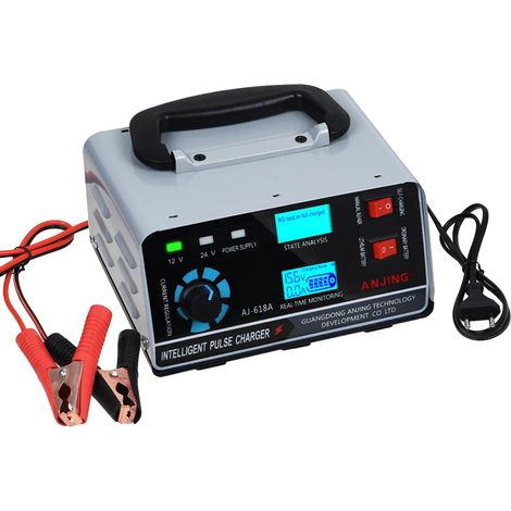 Chargeurs de Batterie, Chargeur de Batterie de Voiture 400W 22A 12V / 24V Chargeur de Batterie de Voiture Voiture Entièrement Automatique Convient aux Voitures Motos Voitures Camions (1/5)