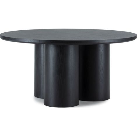 Mesa Comedor 160X160X76 Madera Negro (1/3)