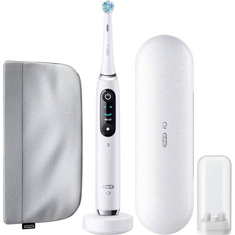 Oral-B iO Series 9, White Alabaster Luxe Edition Elektrische Zahnbürste