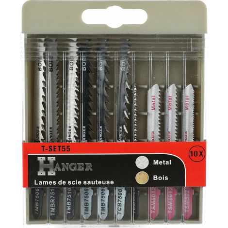 Kit de 10 Hojas T-SET55 Madera y Metal Duradero (1/3)