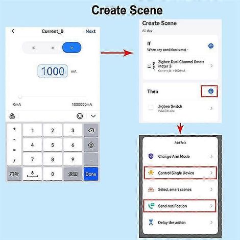 Compteur d'énergie Tuya Smart 2-WiFi avec surveillance bidirectionnelle de la production et de la consommation solaires via l'application Clamp (1/5)